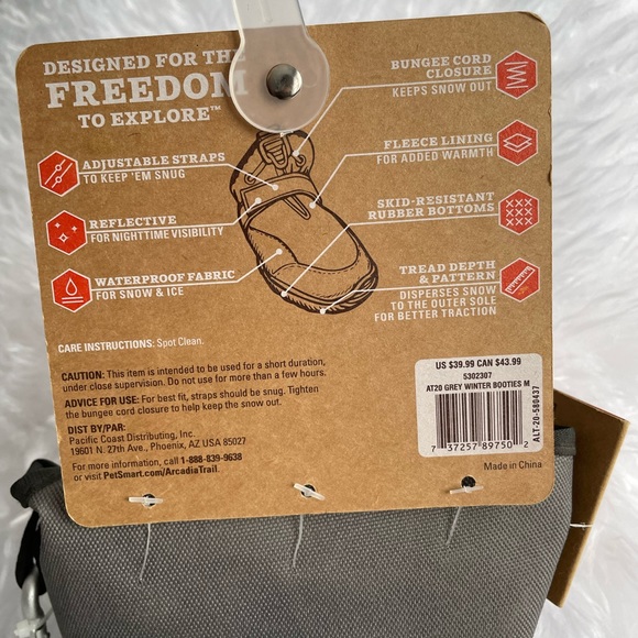NWT Arcadia Trail Cold Weather Dog Boots Size Medium - Picture 4 of 14